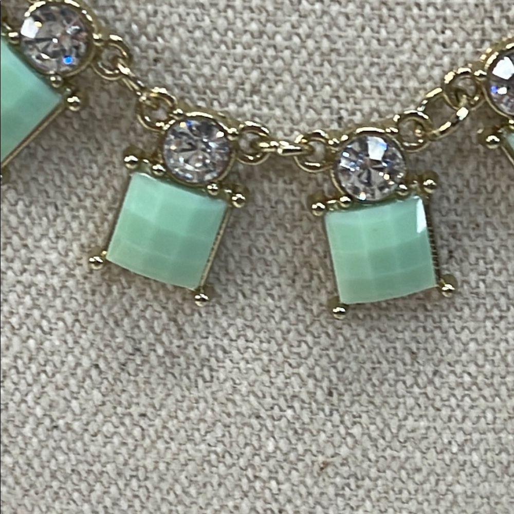 Mint Colored Stone Statement, Necklace By Etcetera - image 8